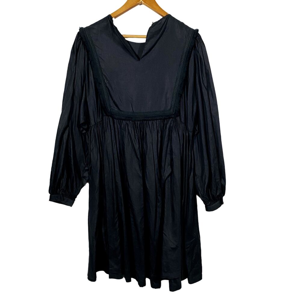 NEW! CLOSED Long Sleeve Jordyn Dress Shift Loose Fit Modest DIY Button - L